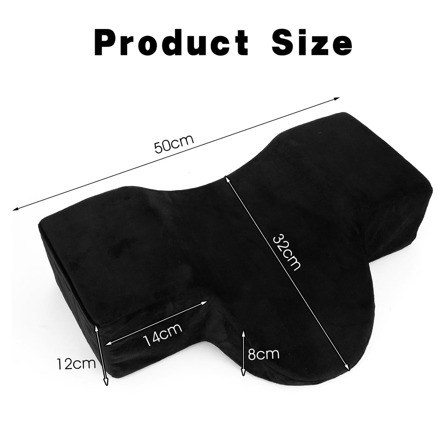 wutfuooo Beauty Salon Lashing Pillow,Comfortable Velvet Memory Foam Eyelash Extension Pillow,Ergonomic Neck Pillow,Protect The Neck When Used for Lash Extension Grafting Make Up