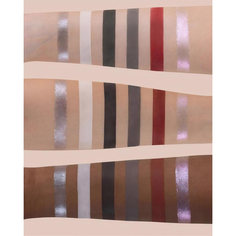 Flower Knows Swan Ballet Six-Color Makeup Palette,Black Red Face Makeup Palette with 4 Matte + 2 Shimmer Shades,Blendable Smooth Cute Make Up,0.23 Oz(02 Black Swan)