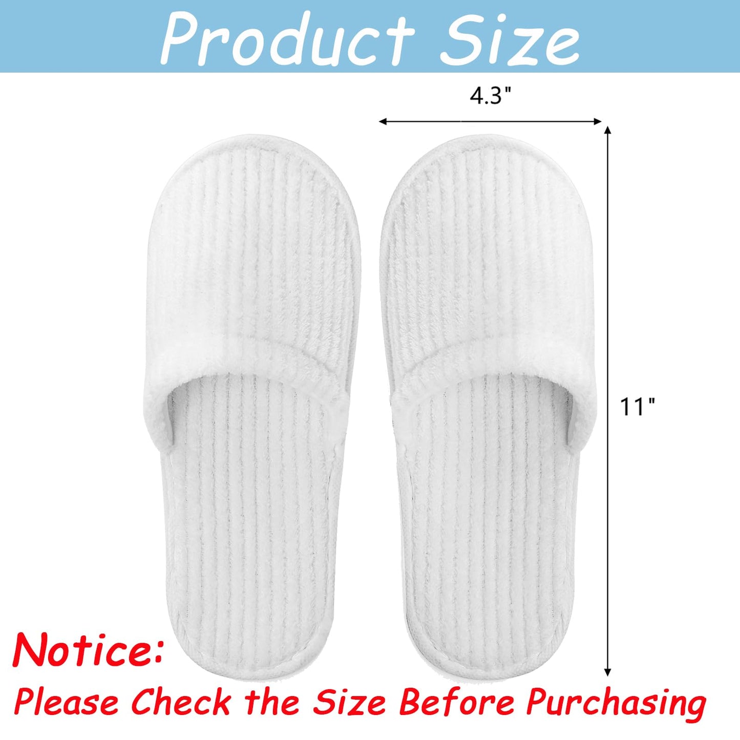 Frcctre 20 Pairs White Disposable Slippers, Closed Toe Soft Coral Fleece SPA Slippers for Women and Men, Comfortable Non-Slip Disposable Slipper for Travel Guests Hotel Home Salon