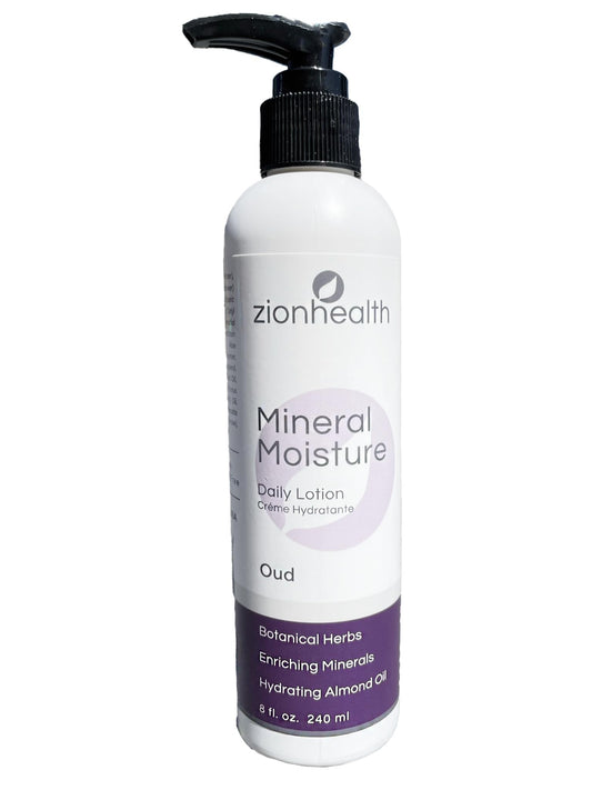 Zion Health Mineral Moisture Daily Lotion Oud 8 oz Liquid