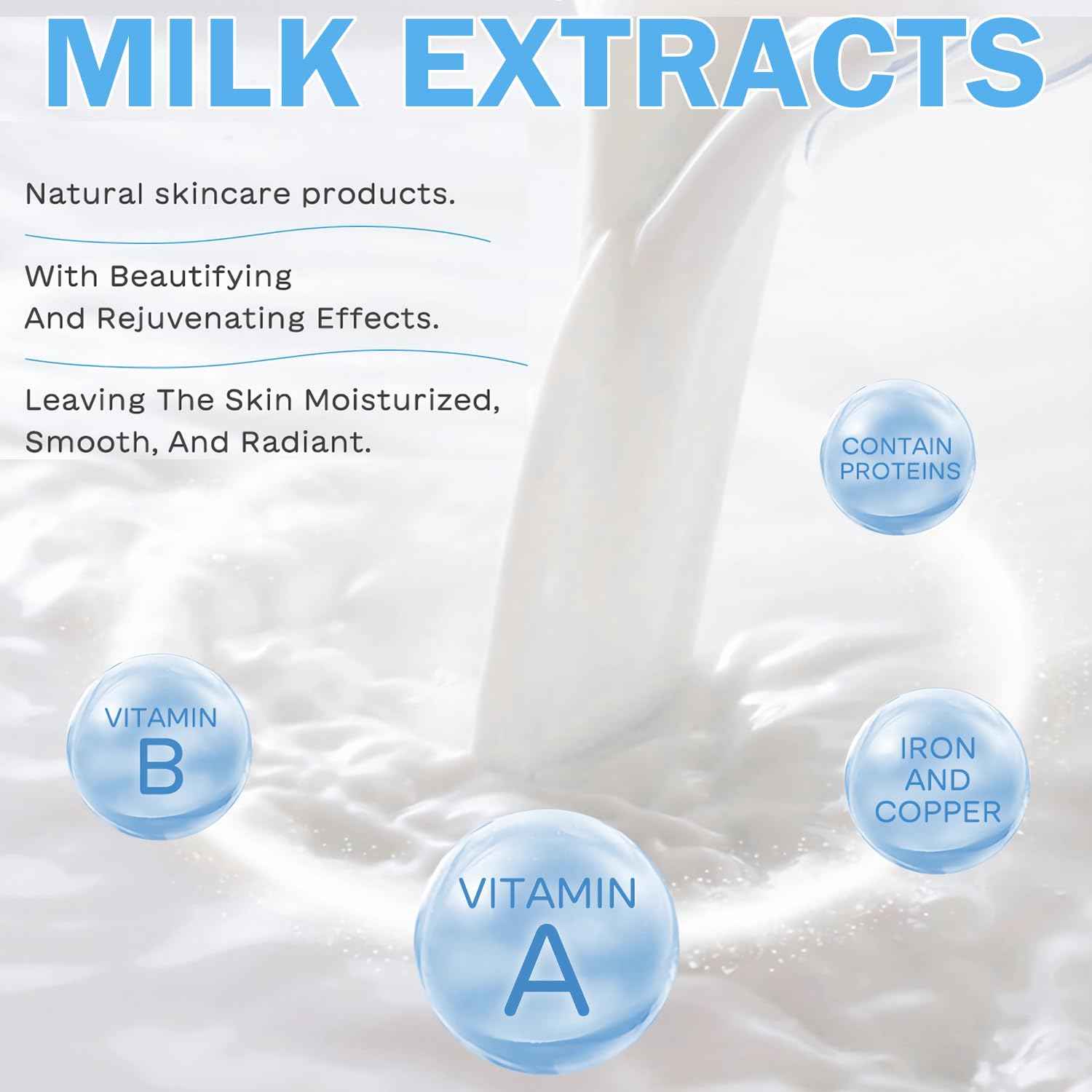 Milk Skincare Set for Kids & Teens,Milk Skin Care For Girls 10-12,5 IN 1 Skin Care For Kids,Kids Skincare Set For Girls Ages 8-12,Moisturizing & Gentle Skin Care For Kids Teens Facial Gifts Sets