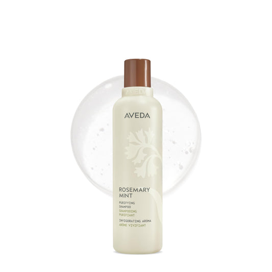 Aveda Rosemary Mint Purifying Shampoo | Clarifying Shampoo | Gently Removes Buildup, Adds Shine | For Normal to Oily Hair, Fine to Medium Hair | Invigorating Aroma| 97% Naturally Derived*, 8.5 Fl Oz