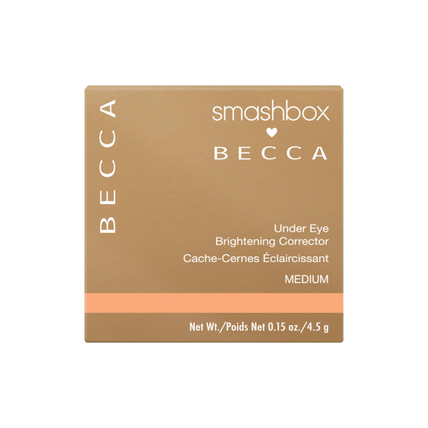 Smashbox X BECCA Under Eye Brightening Corrector | Brightens and Corrects Dark Circles | Vitamin E, 0.15 Ounce, Medium