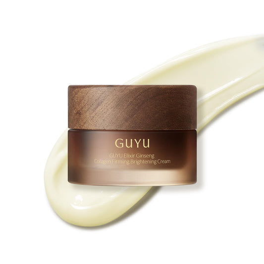 GUYU Collagen Face Cream with Ginseng Anti-Aging Peptides Face Moisturizer | Vitamin E, Hyaluronic Acid, Plant-Based Retinol, Squalane, Ceremide | for Firming, Reducing Wrinkle(1 oz/30g)
