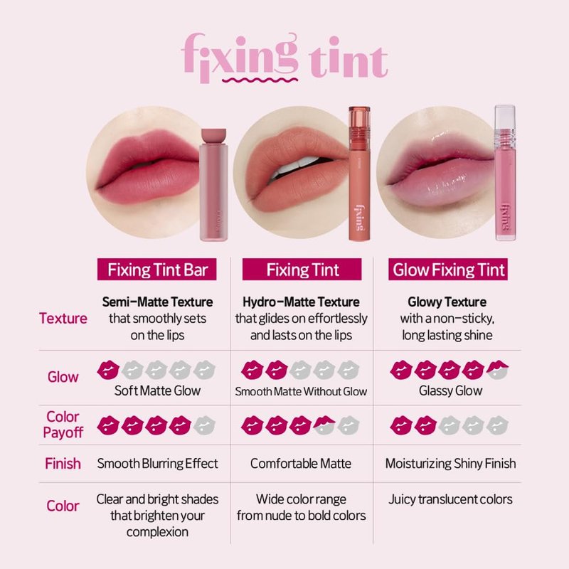 ETUDE Glow Fixing Tint #5 Mauvement | Non-sticky Glossy Shine Lip stain | Fills up with comfortable moisture | Tinting for dry lips, Korean makeup, Kbeauty