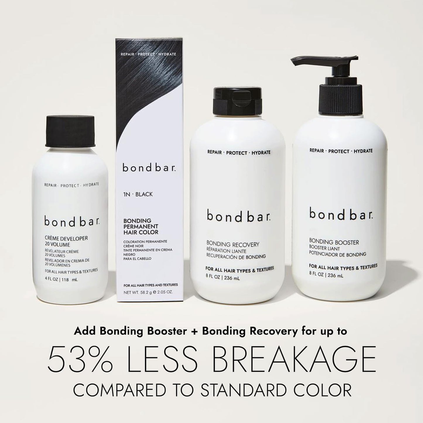 Bondbar Light Copper Blonde Hair Color - Vegan Bonding Permanent Creme Dye, 2.05 Oz