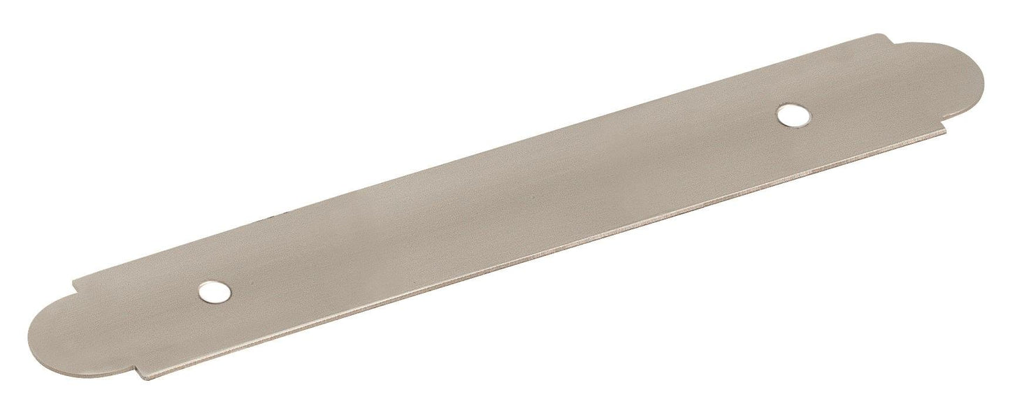 Amerock | Cabinet Backplate | Satin Nickel | 3 inch (76 mm) Center to Center | Backplates | Cabinet Pull Backplate | Drawer Handle | Cabinet Hardware, 5-5/8 in, 1 Pack