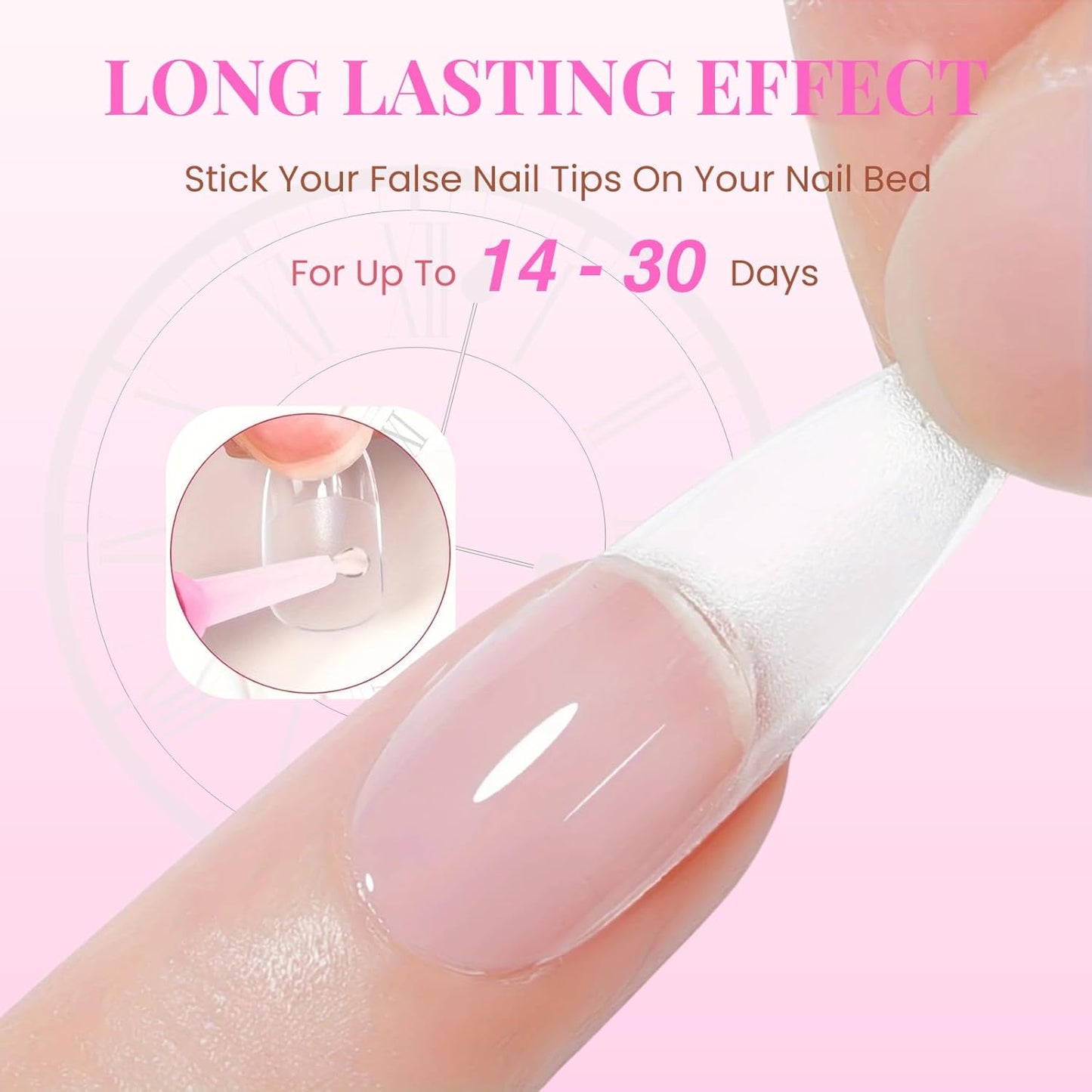Super Strong Nail Glue for Acrylic Nails Press on Nails Professional Nail Glue for Nail Tips Fake Nails False Nails Long Lasting for Stick On Nails Broken Nails 0.07oz 12pcs