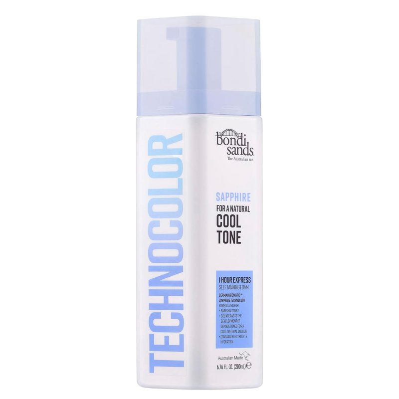 Bondi Sands Technocolor Sapphire Value Kit - Sunless Foam & Reusable Mitt for Flawless Tan | 8.4 oz