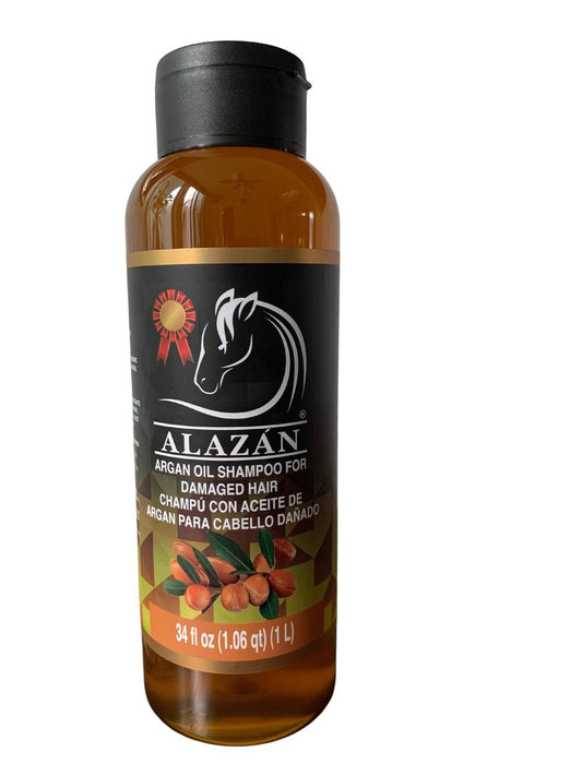 ALAZAN SHAMPOO OF HORSE, FOR HUMAN USE, WITH ARGAN, FOR DAMAGED AND PROCESSED HAIR