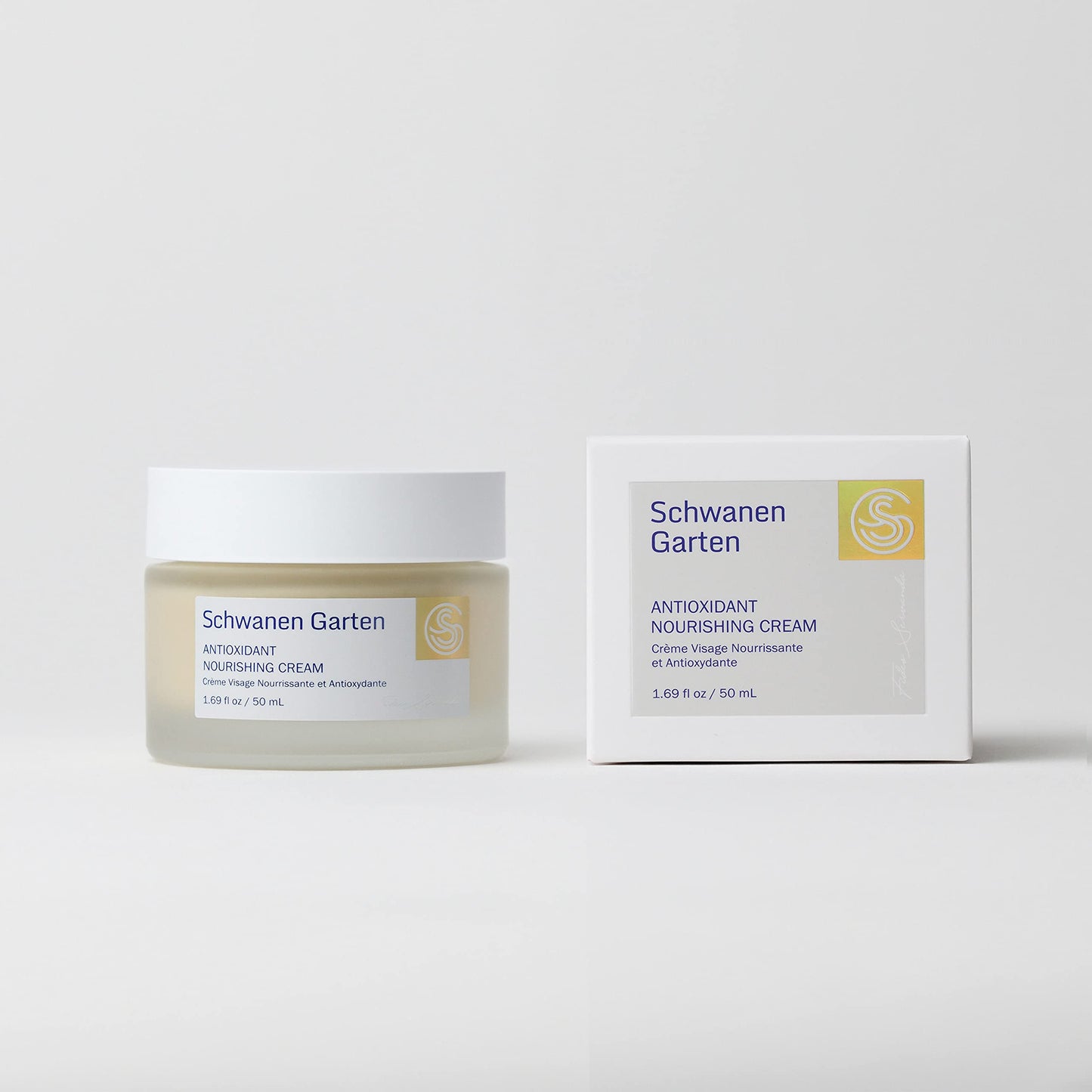 Schwanen Garten Nourishing Cream 1.69oz / 50ml - Night Repair Cream, Organically grown & Handpicked ingredients, Intense Moisturizing, Vegan, Clean beauty, Korean skincare