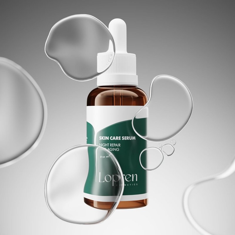 Night Repair Serum - Peptide & Botanical Extracts for Anti-Aging, Deep Hydration | 1 Fl Oz