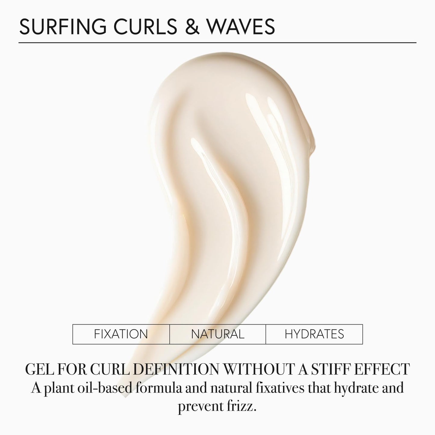 MONCHO MORENO Surfing Curls & Waves - Curl Defining Gel, Flexible Hold & Anti-Frizz Styling Hair Gel for Curly & Wavy Hair, Enhances Definition with Coconut Oil, Mango & Rosemary (7.0 Fl Oz)