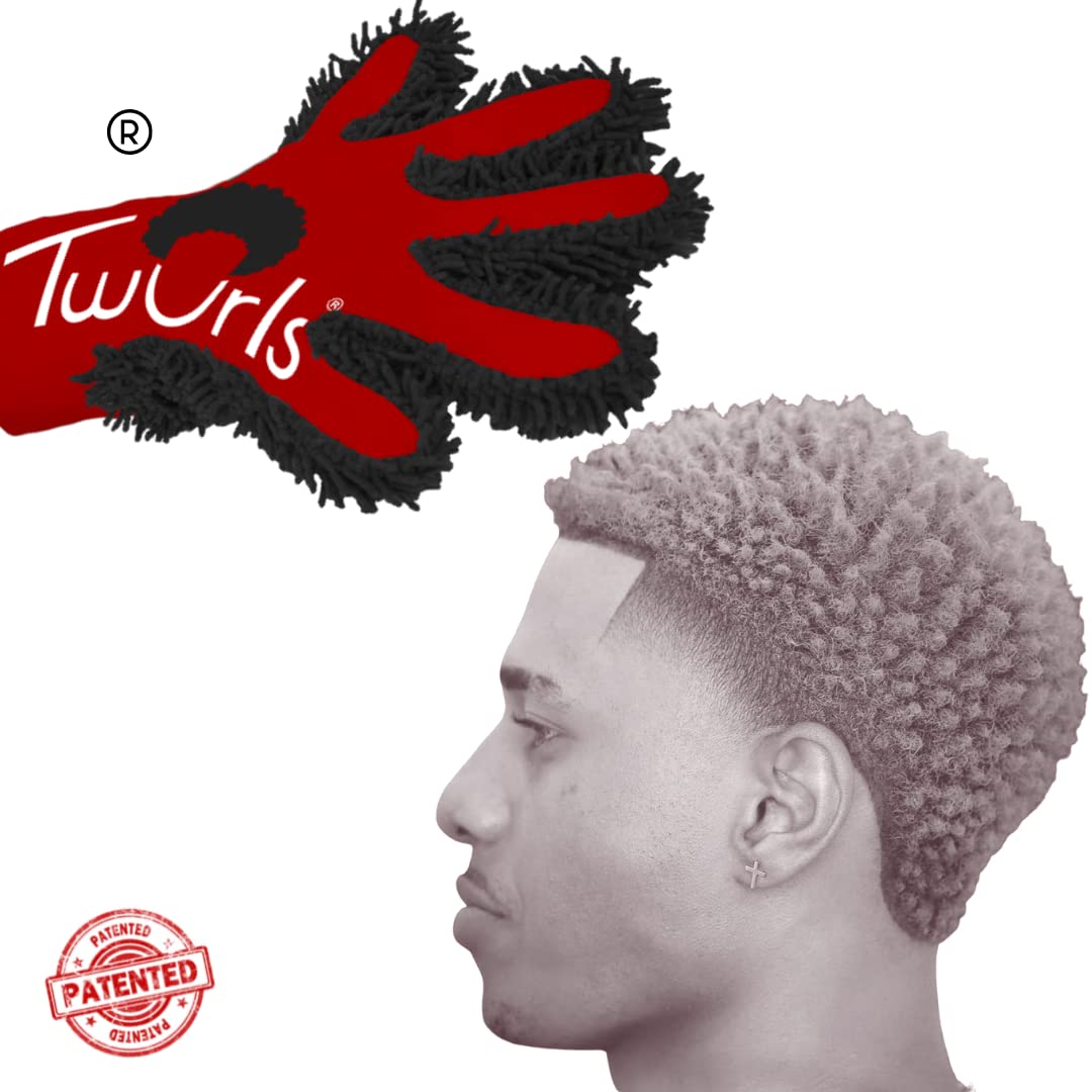 Twurls Hair Glove for Men and Women. It’s Ambidextrous (Left or Right Handed), Machine Washable for extended use. Twurls Glove works well for Curling, Twisting & Dread Locking Natural Hair.