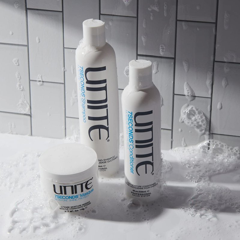 UNITE Hair – 7SECONDS Masque – Deep Conditioning Treatment to Restore Elasticity, Strength & Long-Lasting Shine – Intensive Hydration for All Hair Types – 4 Fl Oz