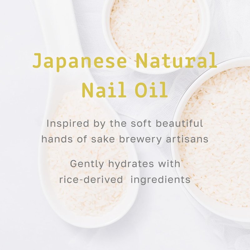 日本盛 (Nihonsakari),Maikasui Rice-Enriched Nail Oil, Moisturizing Cuticle Care Oil, Vegan, Rice Ferment Extract, Natural Ceramide, Hydration, Nail Care, 0.15 fl oz (4.5ml), Made in Japan