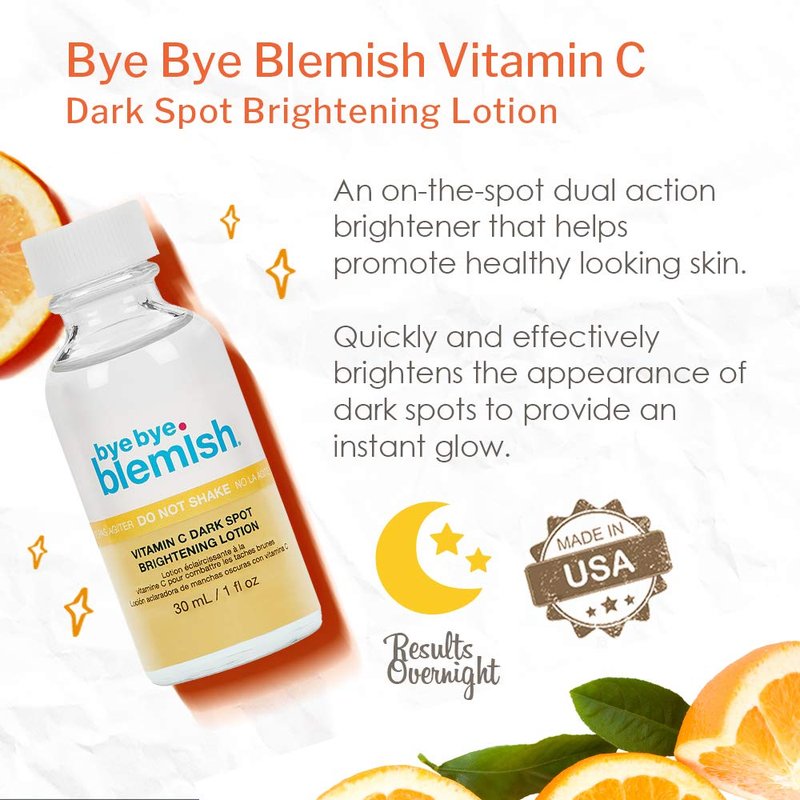 Brightening Dark Spot Lotion with Vitamin C - Fast-Acting Blemish Treatment | 1 Fl Oz