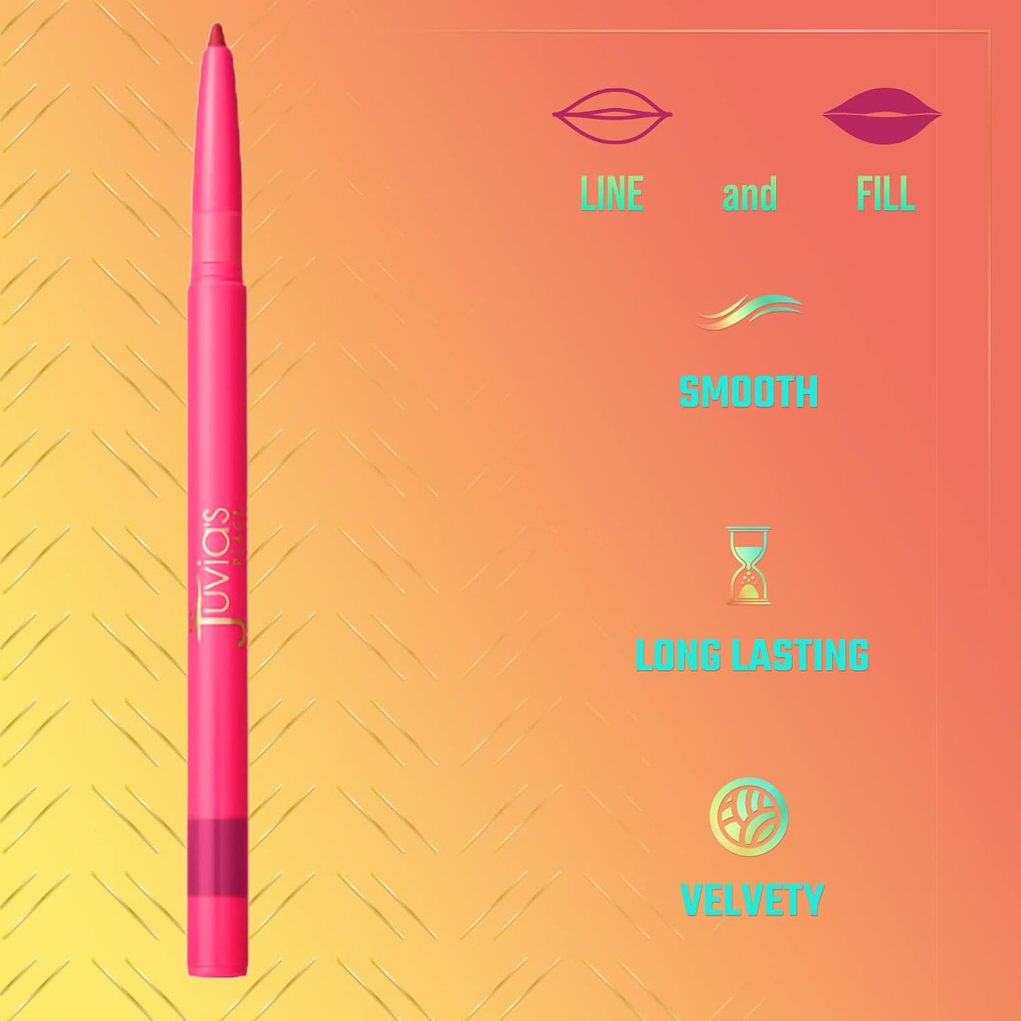 Juvia's Place Luxe Lip Liner - Wine | Long-Lasting Matte Finish Lip Pencil for Natural Beauty