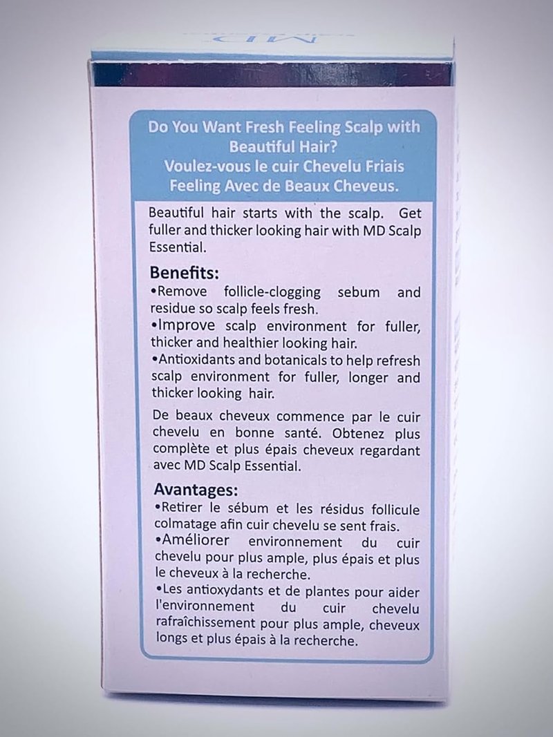MD Scalp Essential Serum – Advanced Scalp Anti-Aging & Follicle Decongestant | Targeted 5-Alpha Reductase Support for Thinning Hair, Oil & Itch | Clinically Tested Non-Irritating Formula | 2 fl oz