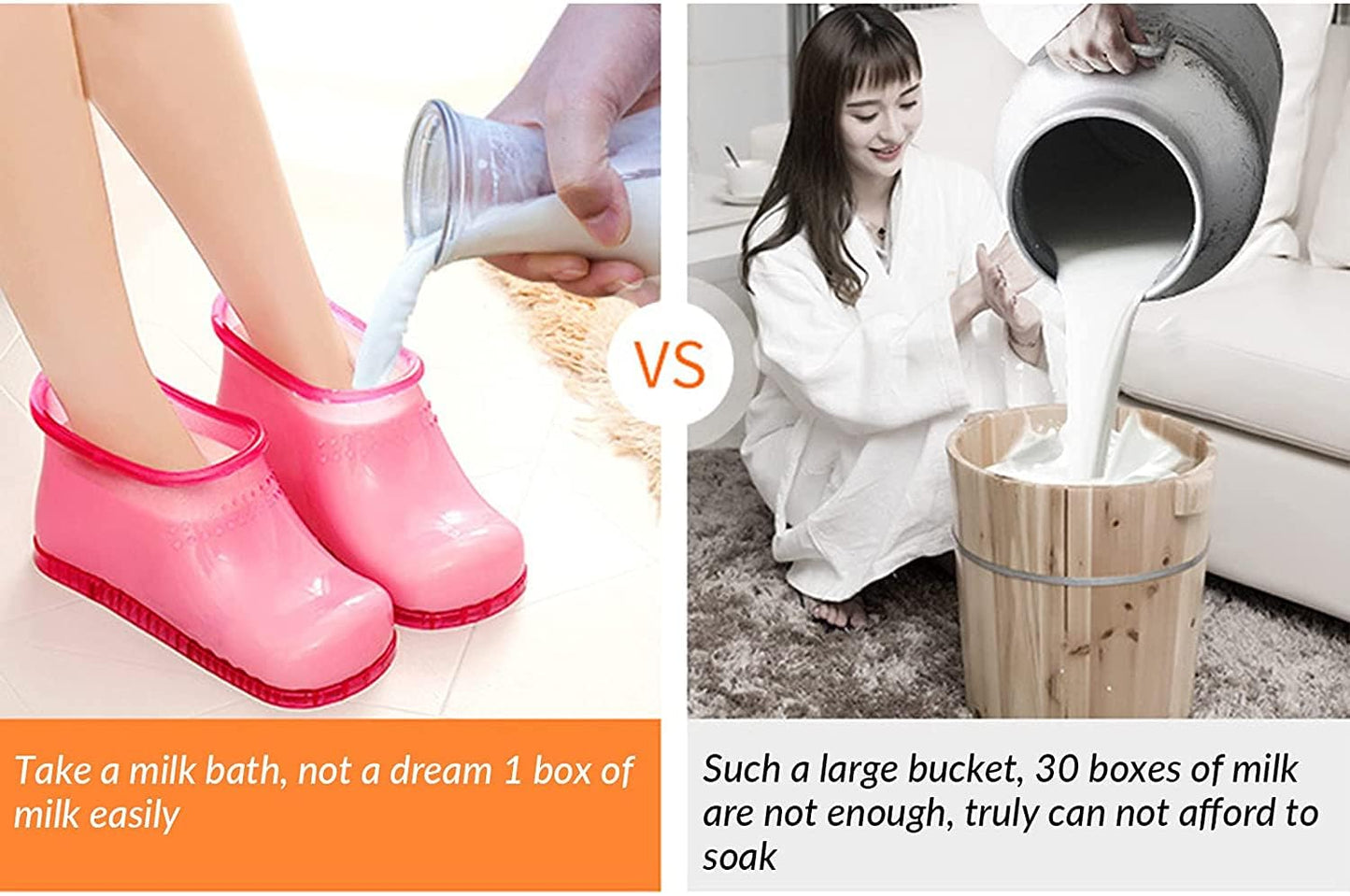 WMKJDS Massage Foot Bath Shoes Portable Feet Soaking Tub, Movable Foot Soaker Pedicure Feet Spa Basin for Thermal Massage to Promote Blood Circulation (Medium, Red)