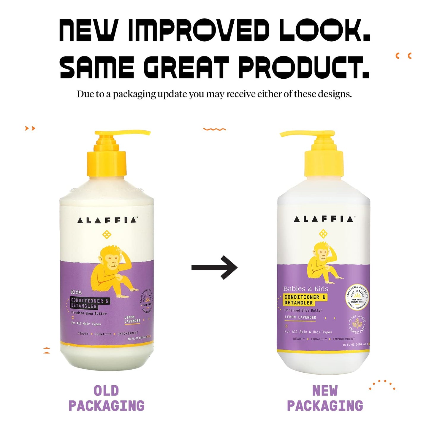 Alaffia Kids Conditioner & Detangler, Lemon Lavender – Moisturizing Shea Butter Hair Conditioner for Children, 16 Oz