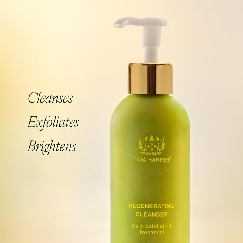 Tata Harper Regenerating Cleanser - Daily Exfoliating Face Wash | Natural Skincare, 4.2 Fl Oz