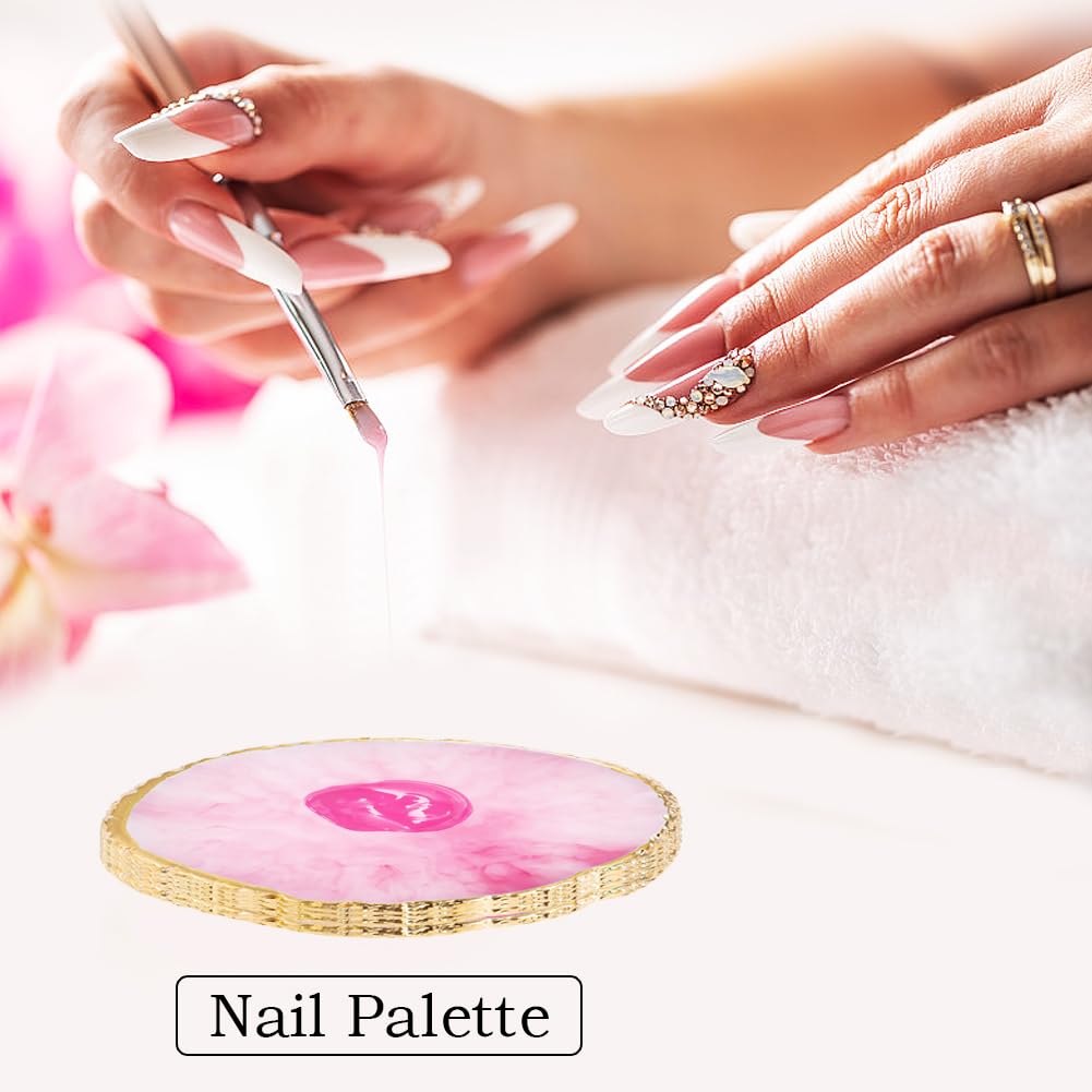 Nail Art Tools, Nail Brush, 15 PCS Nail Art Brushes, Resin Nail Art Palette,5 PCS Nail Dotting Tool,2 Sets Nail Stand,Nail Tools, Nail Design Tools for Nail Art DIY