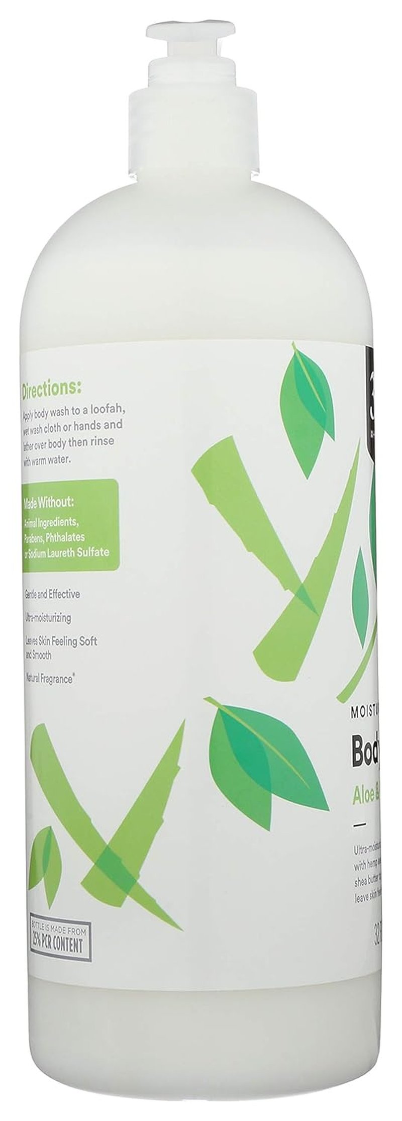 Aloe & White Tea Body Wash - Moisturizing Formula for Soft Skin | 32 Fl Oz