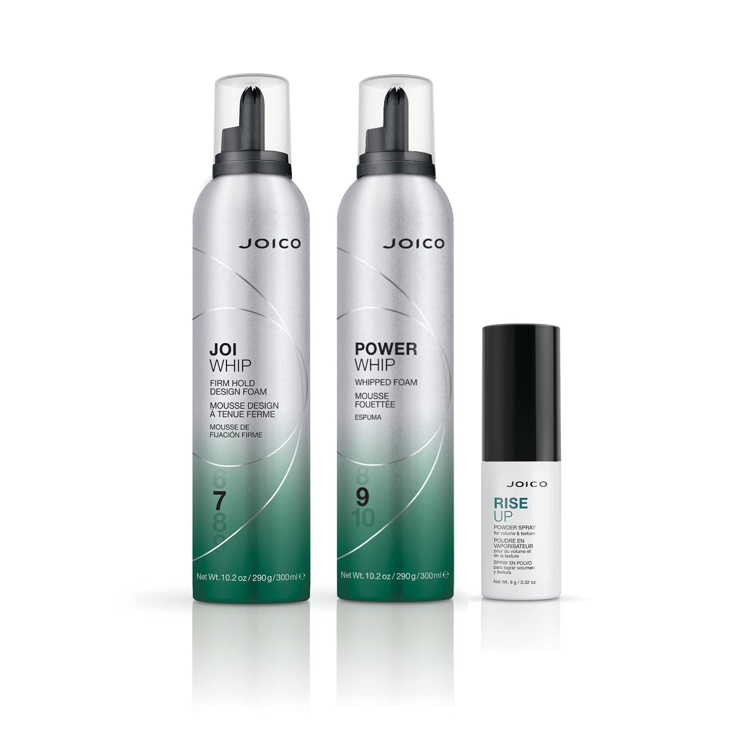 Joico JoiWhip Firm Hold Designing Foam | For Most Hair Types | Add Volume & Body | Boost Shine | Control Frizz & Flyaways | Heat, Humidity, & Pollution Protection | Silicone & Paraben Free | 300mL