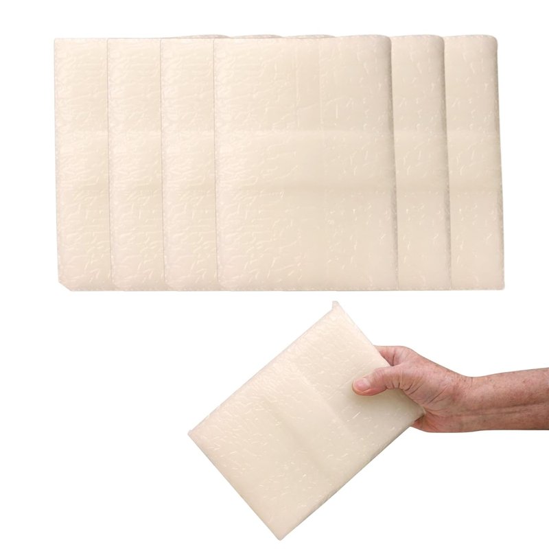Citrus Scented Paraffin Wax Refill - Medical Grade 1 lb Blocks | Quick-Melting Spa Wax for Hands & Feet (Case of 6)