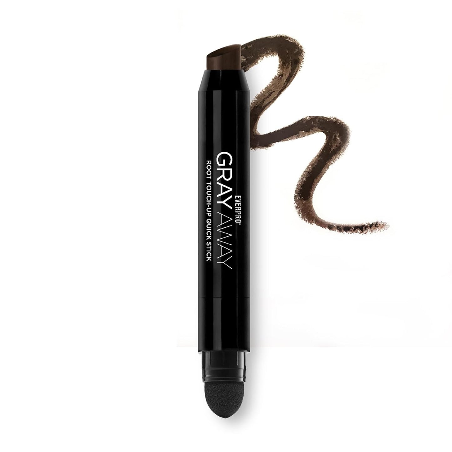 Gray Away Root Touchup Stick - Black/Dark Brown, 0.1 Oz | Instant Hair Color Solution
