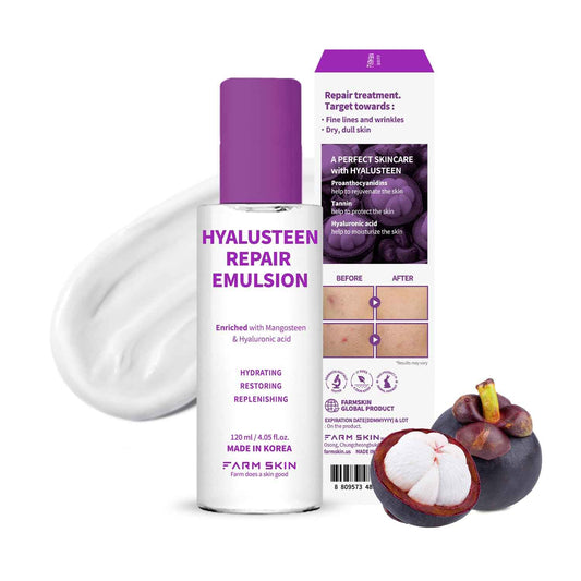 FARMSKIN Superfood For Skin Hyalusteen Repair Emulsion -Korean Skincare Moisturizer/Hydrationg Facial Lotion for All Skin Type (4.05fl.oz, 120ml)
