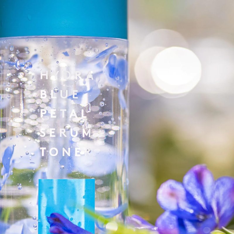Hydra Blue Petal Serum Toner - Triple Hyaluronic Acid & Iris Extract for Dry Skin | 3.38 fl. oz.