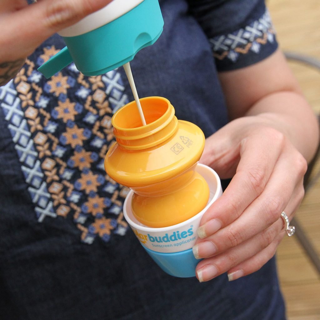Duo GB Solar Buddies Refillable Roll-On Sponge Applicator - Travel Size 100ml for Sunscreen & Lotions