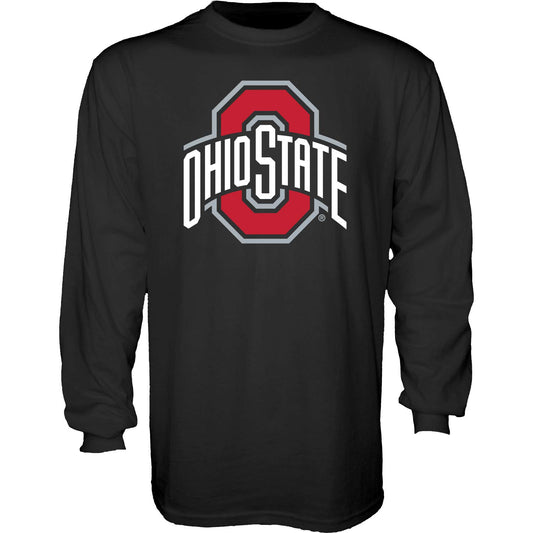 Blue 84 Men's Ohio State Buckeyes Long Sleeve T Shirt Black Icon, Ohio State Buckeyes Black, Medium