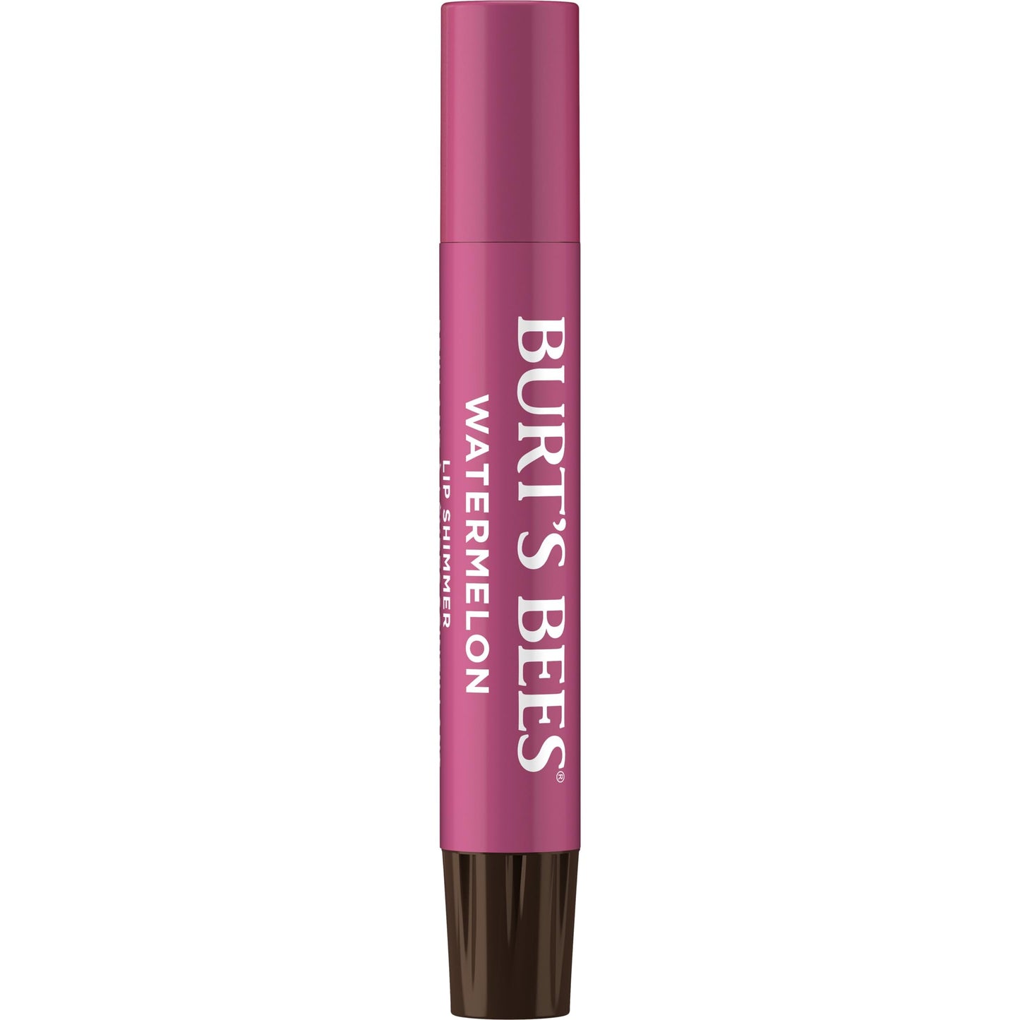 Burt's Bees Shimmer Lip Tint Set, Mothers Day Gifts, Tinted Lip Balm Stick, Moisturizing for All Day Hydration with Natural Origin Glowy Pigmented Finish & Buildable Color, Watermelon (4-Pack)