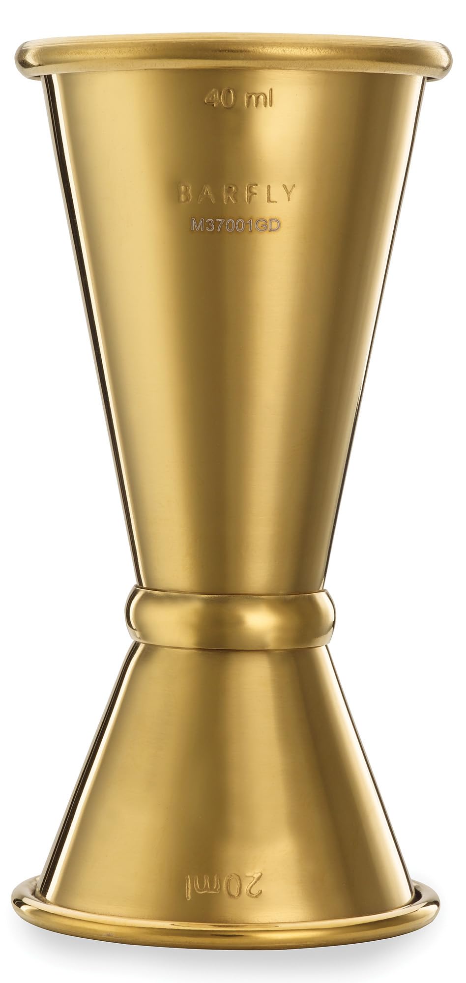 Barfly Japanese Style Jigger, 20 ml x 40 ml, Gold
