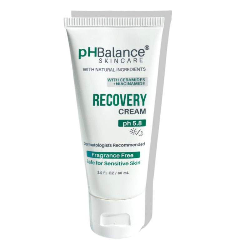 Recovery Cream - PH BALANCE SKINCARE Eczema Cream - Itchy Skin Relief Lotion Treatment For Burns Dermatitis Psoriasis - All Natural No Fragrance Cruelty Oil & Paraben Free 2oz