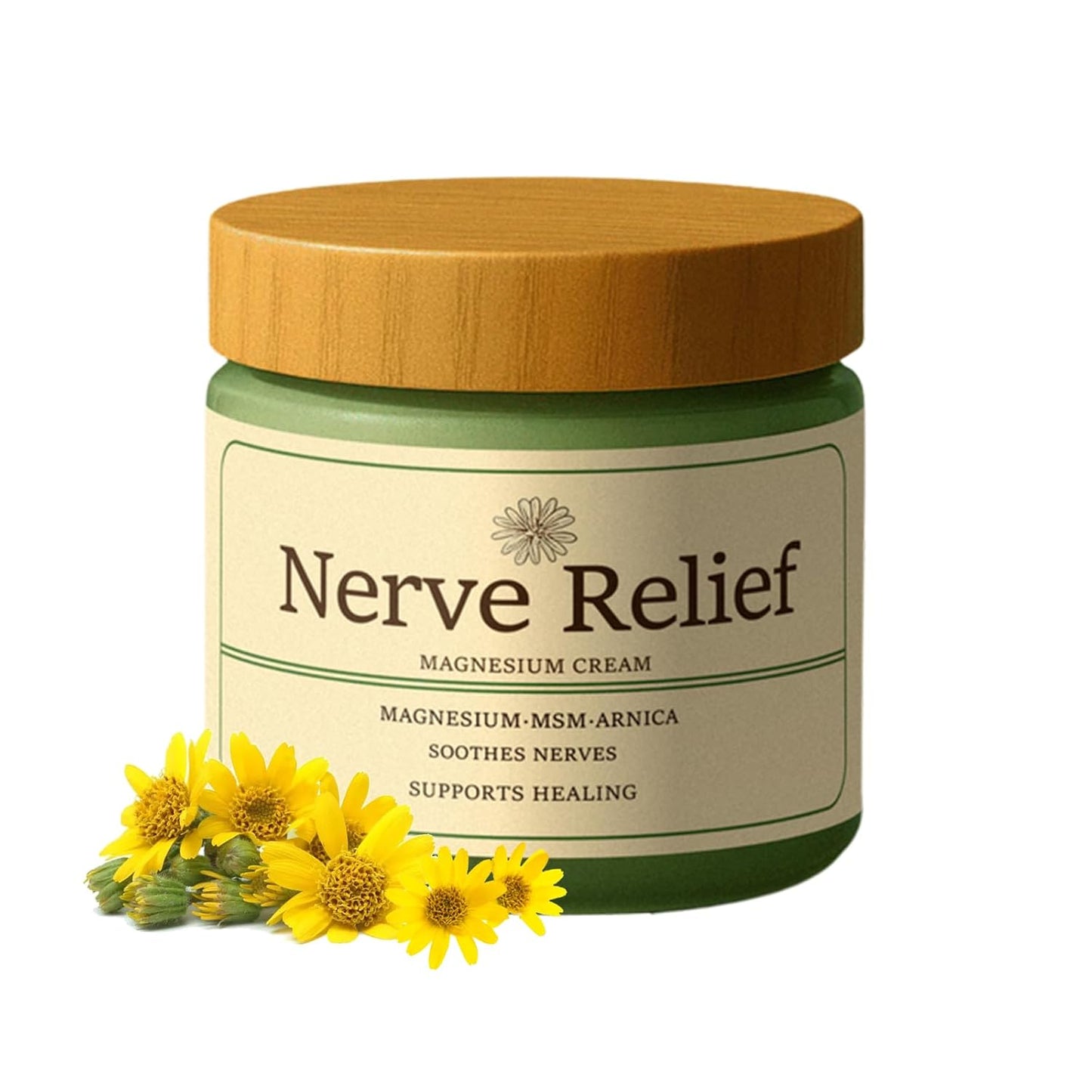 Magnesium Cream for Nerve Relief - Soothing Lotion with Arnica & MSM | Deep Hydration (1pc)