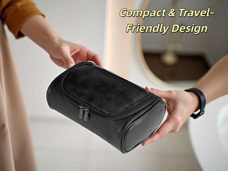 Shcnlery Personalized Small Toiletry Bag for Men,Minimalist Travel Toiletry Organizer Dopp Kit Water-resistant Makeup Bag for Travel Essentials,Travel Gifts For Men Unique