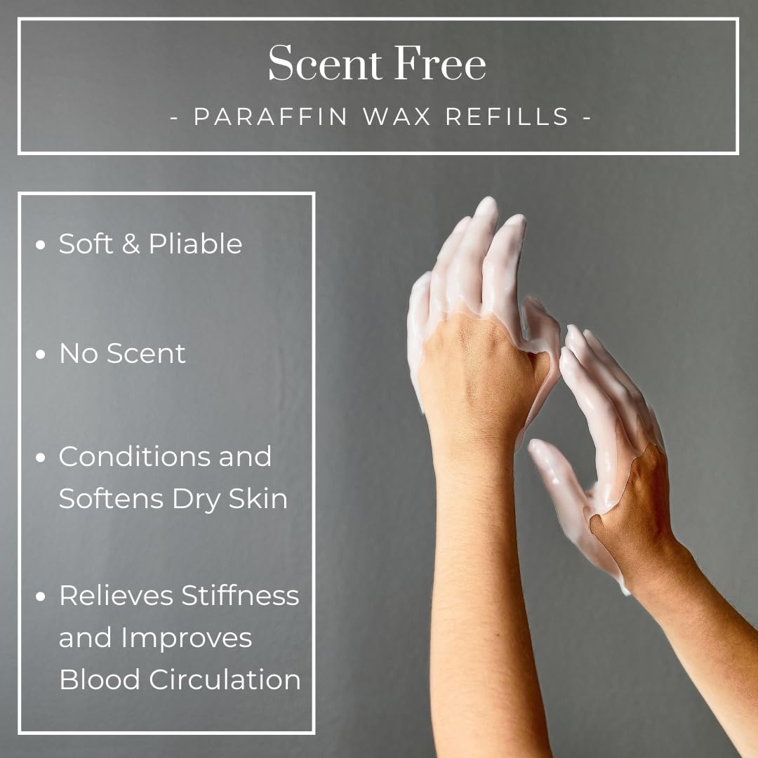 Becky Home 1lb Unscented Paraffin Wax, Paraffin Wax for Hand and Feet, Use with any Paraffin Wax Machine for Hand and Feet, Paraffin Wax Refills for Paraffin Baths, Parrafin Wax Blocks