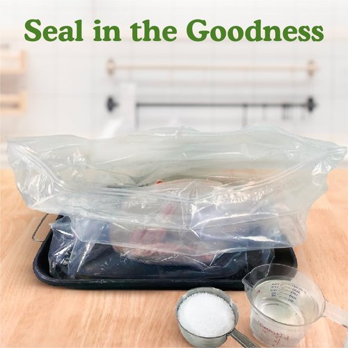 Regency Wraps Brining Bag, Heavy Duty with Double Seal For Juicy Turkey, Bottom Gusset For Easy Storage, BPA Free, Clear, 23.5" X 19.5" Pack of 1