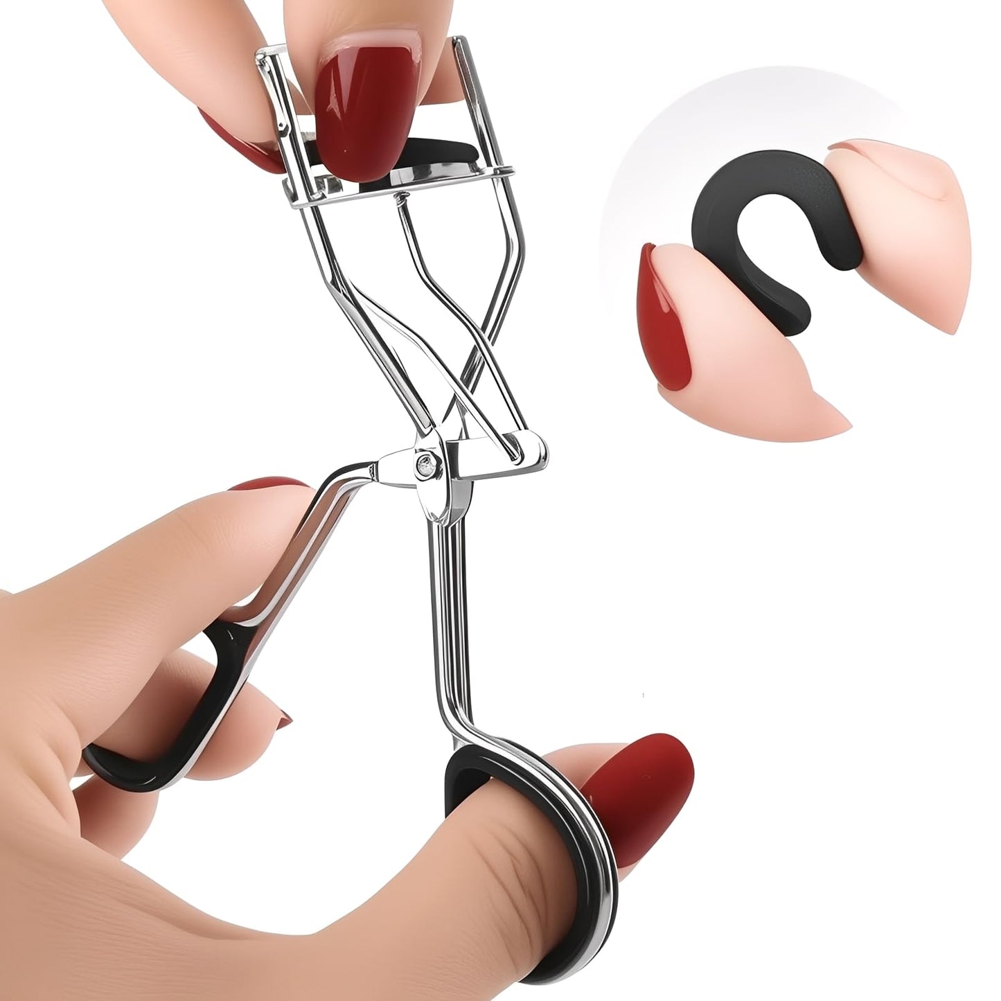 80Pack Fit for Tweezerman Eyelash Curler Refills,High Elasticity Silicone Replacement Pad Compatible with Tweezerman Eyelash Curler,Gentle & Safe,Use with Eye Lash Curlers.
