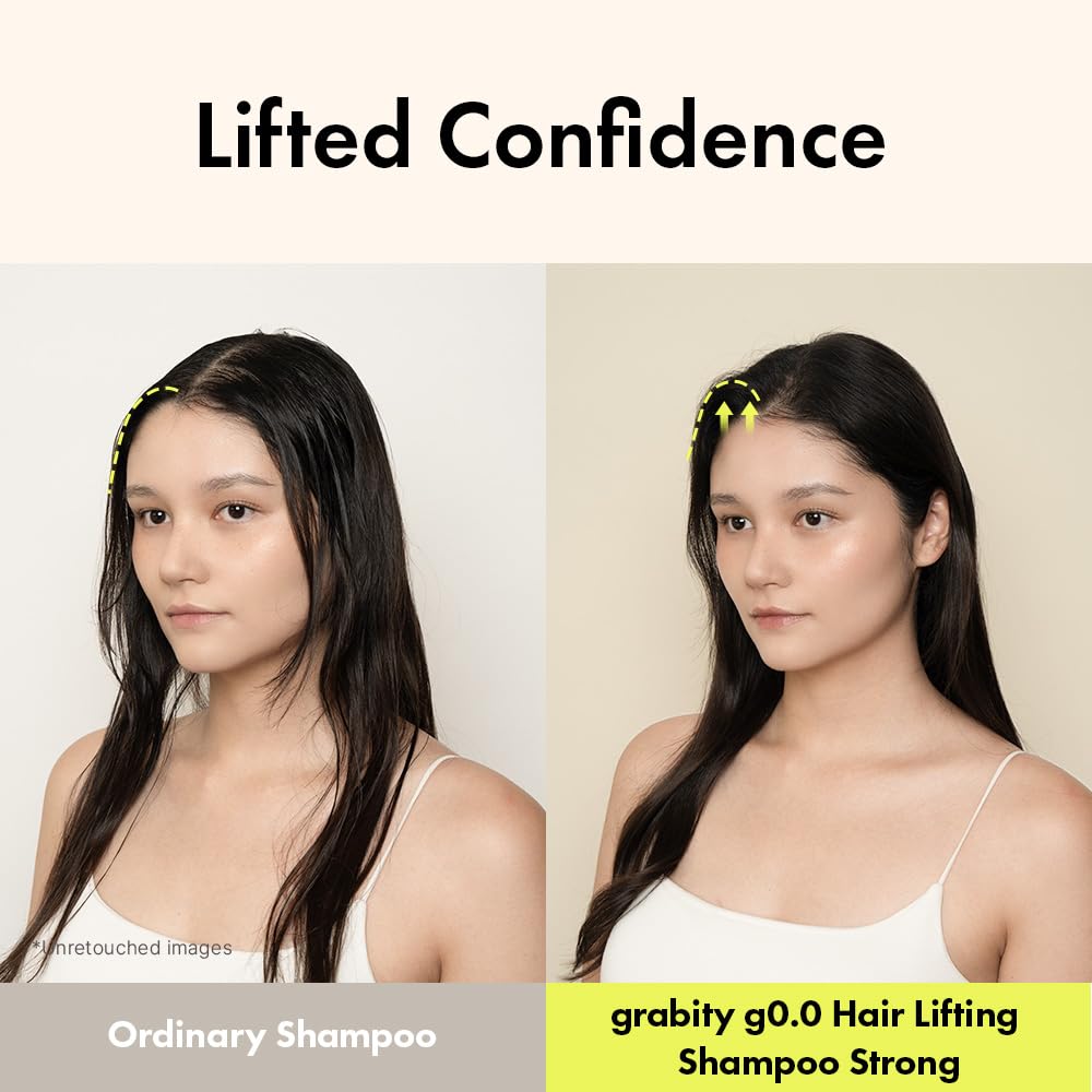 grabityg0.0 Hair Lifting Shampoo Strong – Hair Strengthening and Thickening Shampoo for Thinning Hair with Biotin and Salicylic Acid, Vegan & Free from Sulfates and Parabens, 16.06 fl.oz.