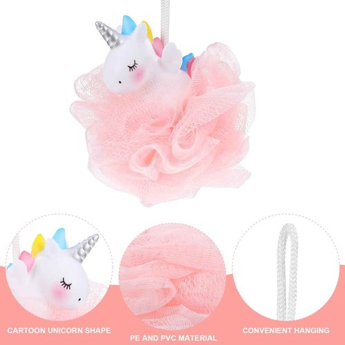 Balacoo Shower Loofah: 2 Pcs Unicorn Loofahs Animal Loofah Kids Loofah Bath Sponge Exfoliating Scrubber Bathing Ball for Girls Boys
