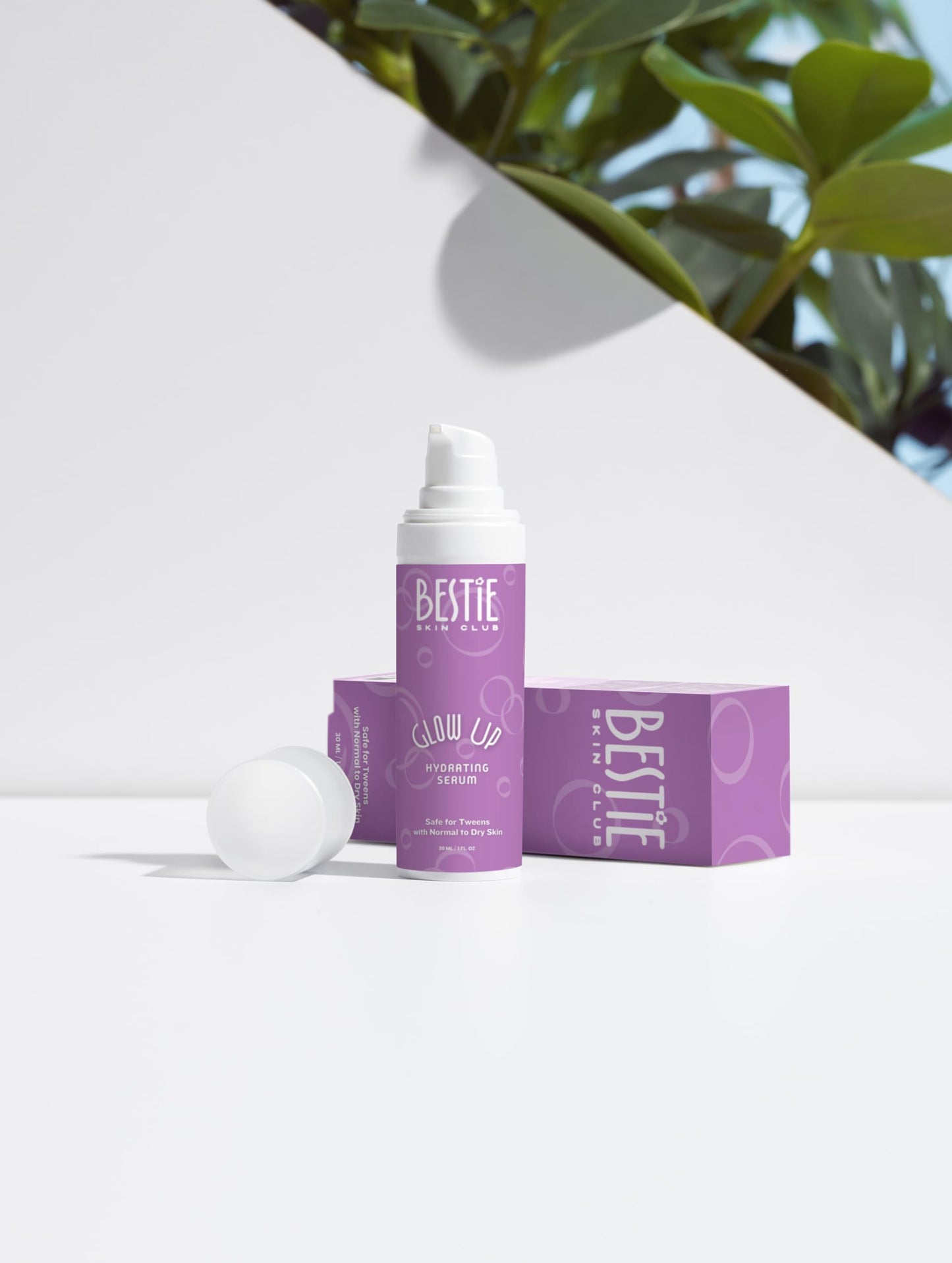 Bestie Skin Club Glow Up Hydrating Serum, Natural Certified, Floral Scent