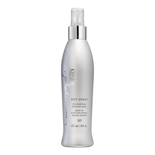 Kenra Platinum Hot Spray 20 | Heat Protection Styler | Long-Lasting, Firm Hold | Adds Vibrant Shine | Humidity & Thermal Protection | Clean Release From Heated Tools | All Hair Types | 8 fl. Oz