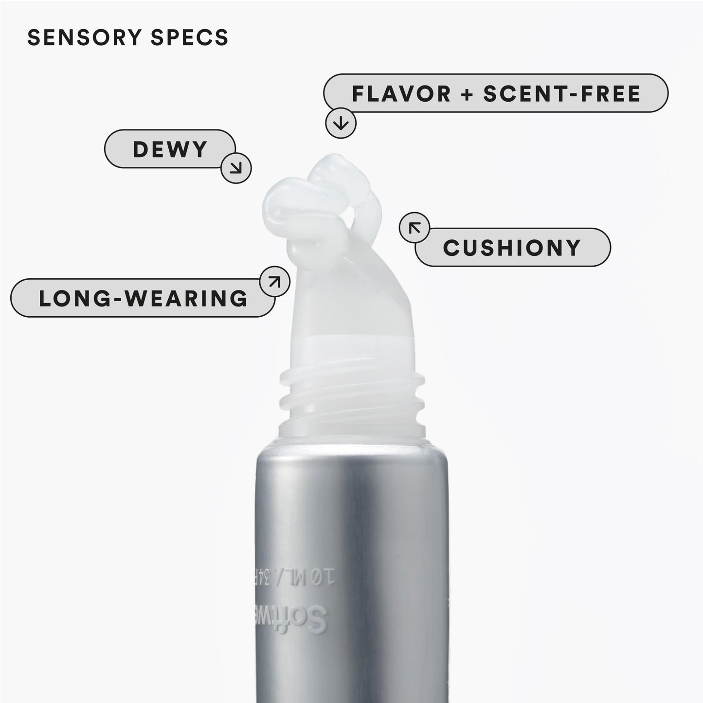 Experiment Softwear Smoothing Lip Treatment Balm - 24hr Hydration with Squalane, Glycerin, & Pomegranate Sterols - Intensive Moisture & Repair for Extra Dry, Flaky Lips - Vegan Lip Balm, .34 FL OZ