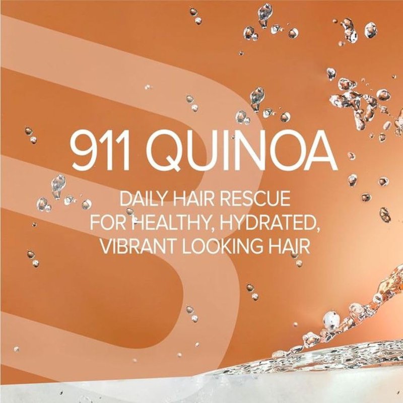 Biotop Professional 911 Quinoa Shampoo for Women & Men - Sulfate Free Nutritive Shampoo with Argan Oil - Made with Quinoa Protein for Dry, Lifeless, and Damaged Hair (8.45 fl oz/250ml)