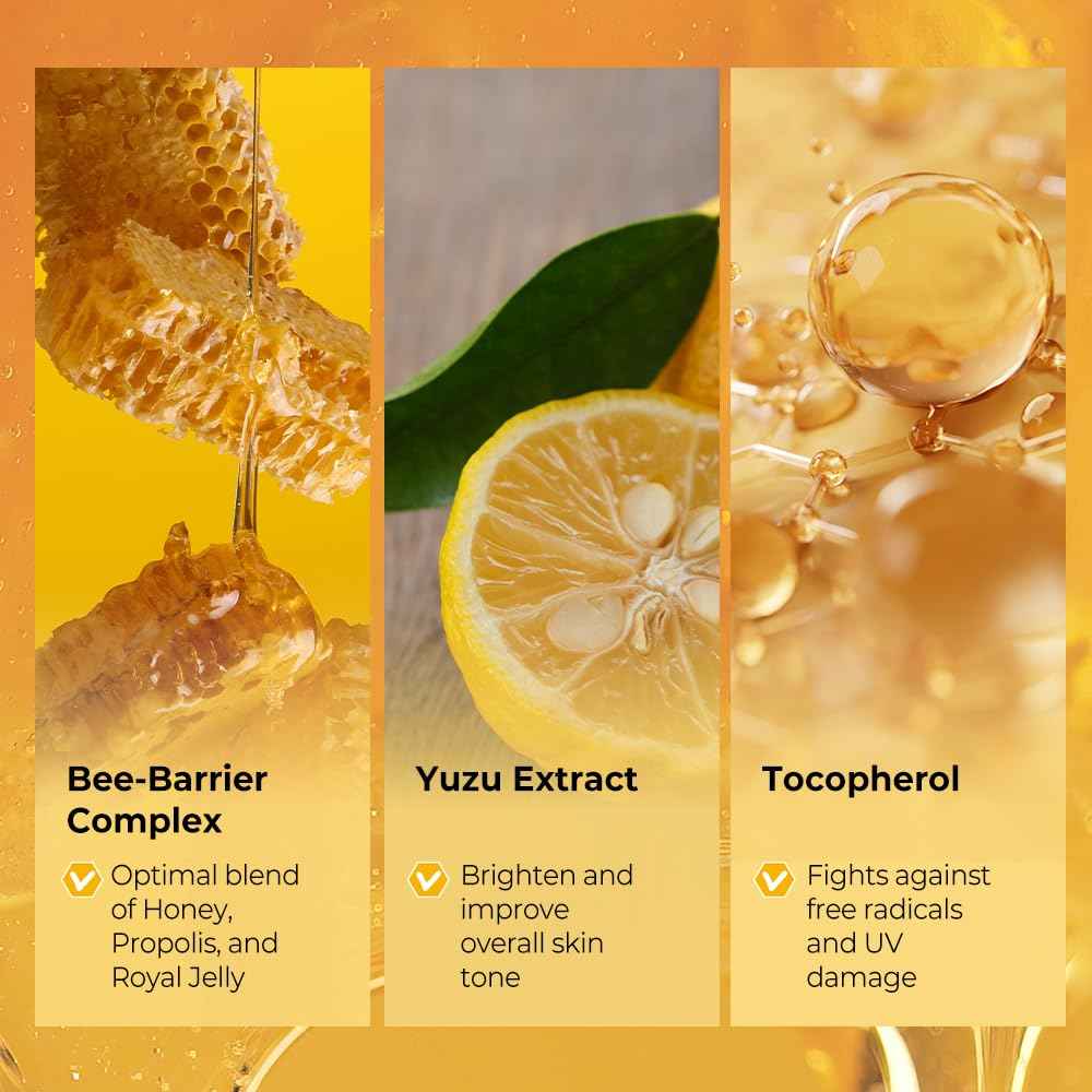 Fraijour Yuzu Honey Enriched Cream – Korean Moisturizing Face Cream with Honey, Propolis & Hyaluronic Acid, Plumps Dry Skin, Smooths Fine Lines, Restores Radiance, Botanical Oils, 1.69 fl.oz.